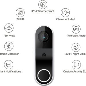 Alternative view of Kasa Smart Video Doorbell Camera