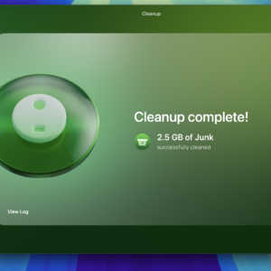 Alternative view of Clean My Mac 2024